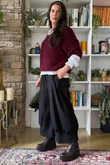 Lola Boucle Slouch Knit Burgundy